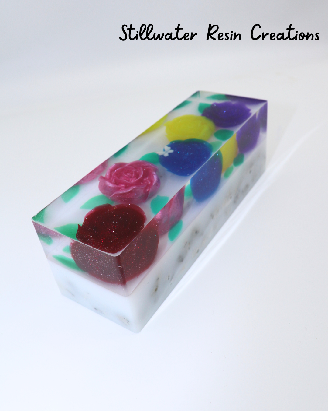 Rectangle Floral Pattern Weight - PREORDER