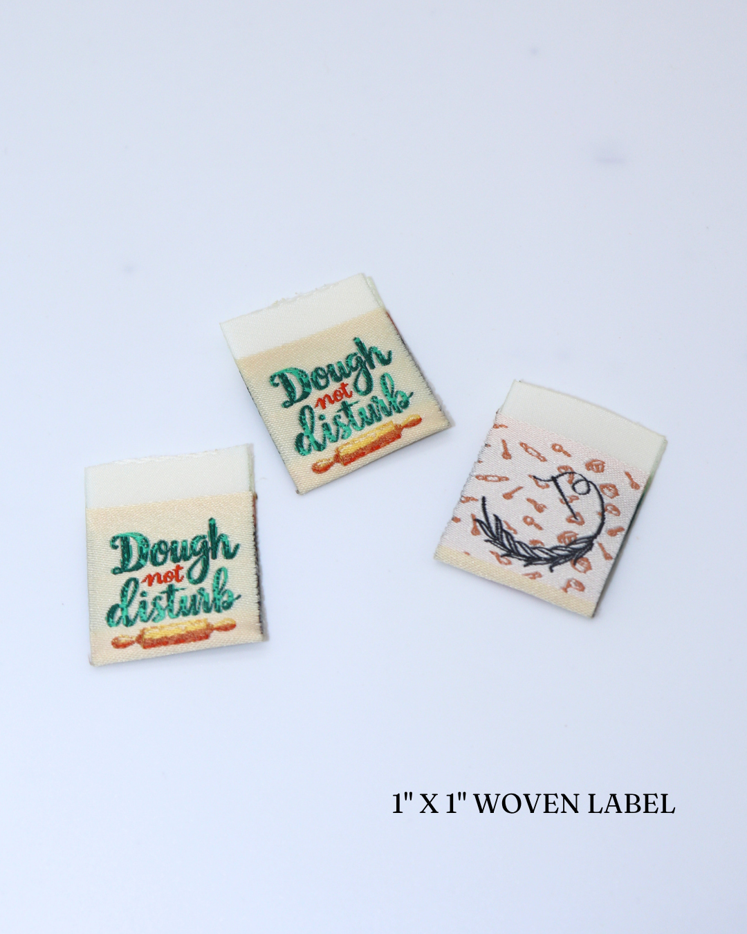 "Dough Not Disturb" Woven Label (3 pack)