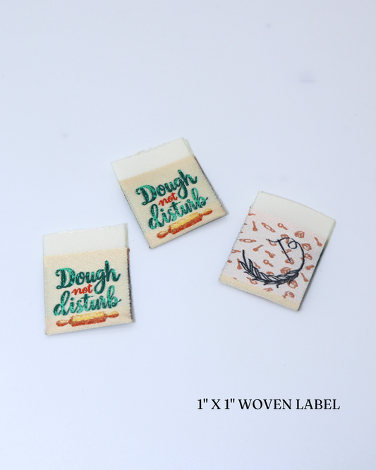 "Dough Not Disturb" Woven Label (3 pack)