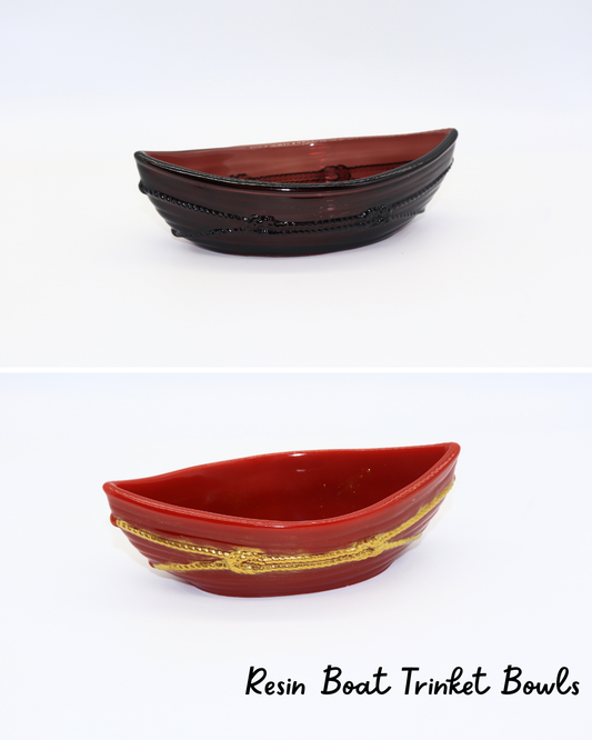 Resin Boat Trinket Bowl