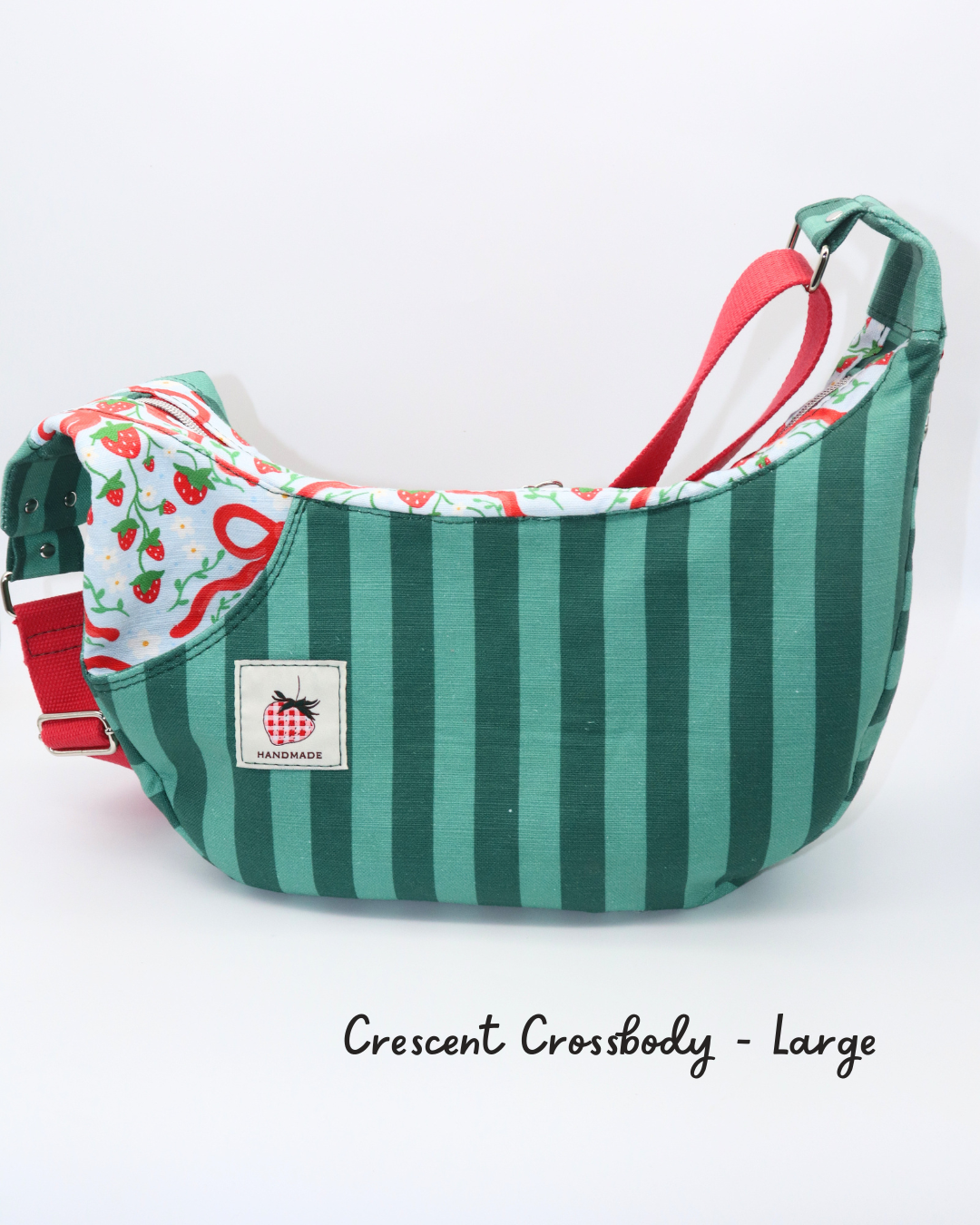 Crescent Crossbody Large Size (Linen Cotton)