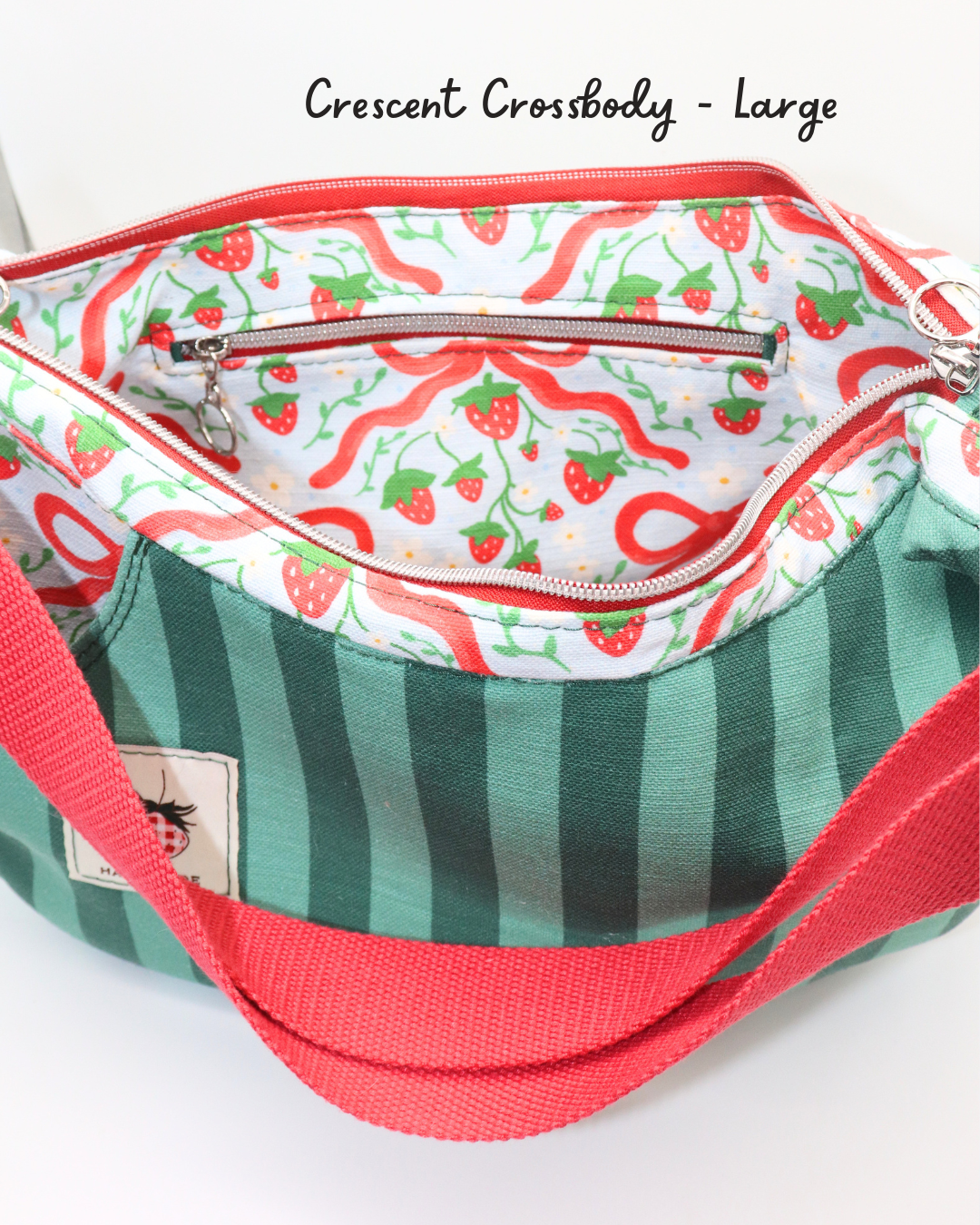 Crescent Crossbody Large Size (Linen Cotton)