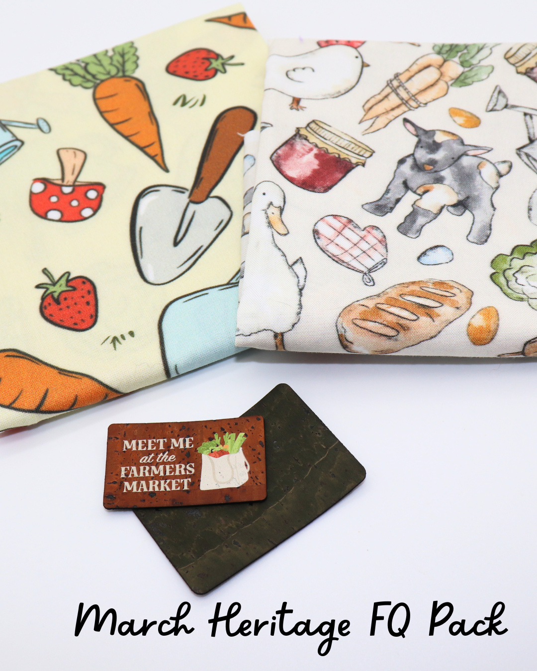 Farmers Market Fat Quarter w/ Exclusive Tag
