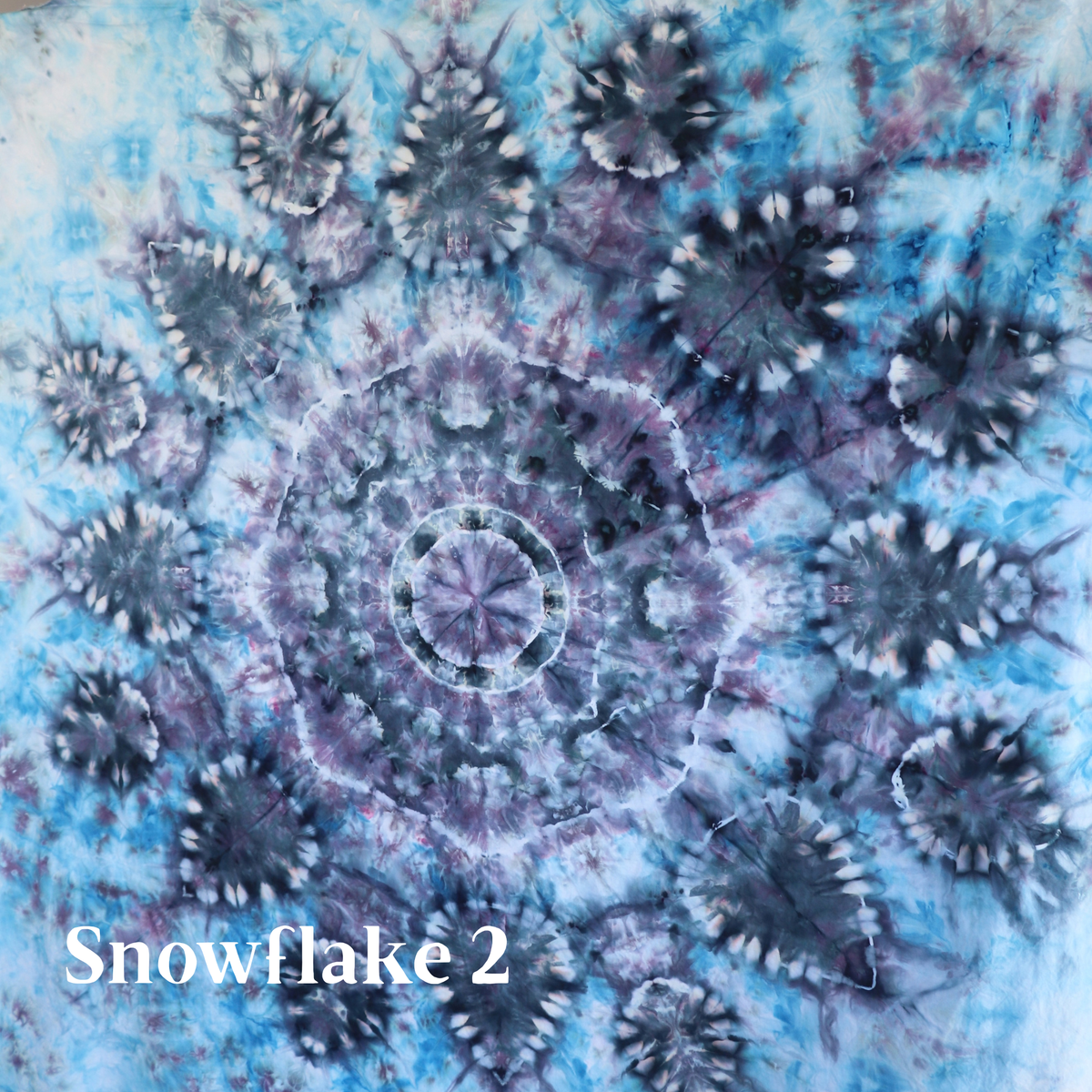 #2 Nutcracker Ice-Dyed Snowflake Tree Skirt Kit (Brushed Cotton)- Pattern Included from Sew a Story