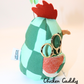 Chicken Caddy - Green Check w/ Gold Snips