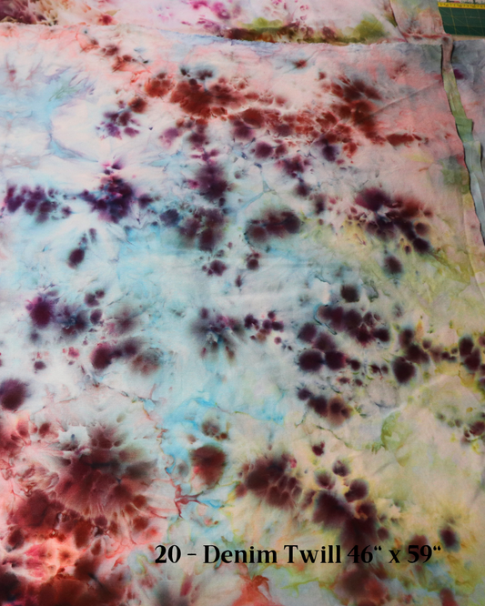 20 - Denim Twill 46"x 59" - Large Batch Dye