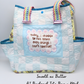 Smooth As Butter AJ Quilted Backpack Tote - Medium Size