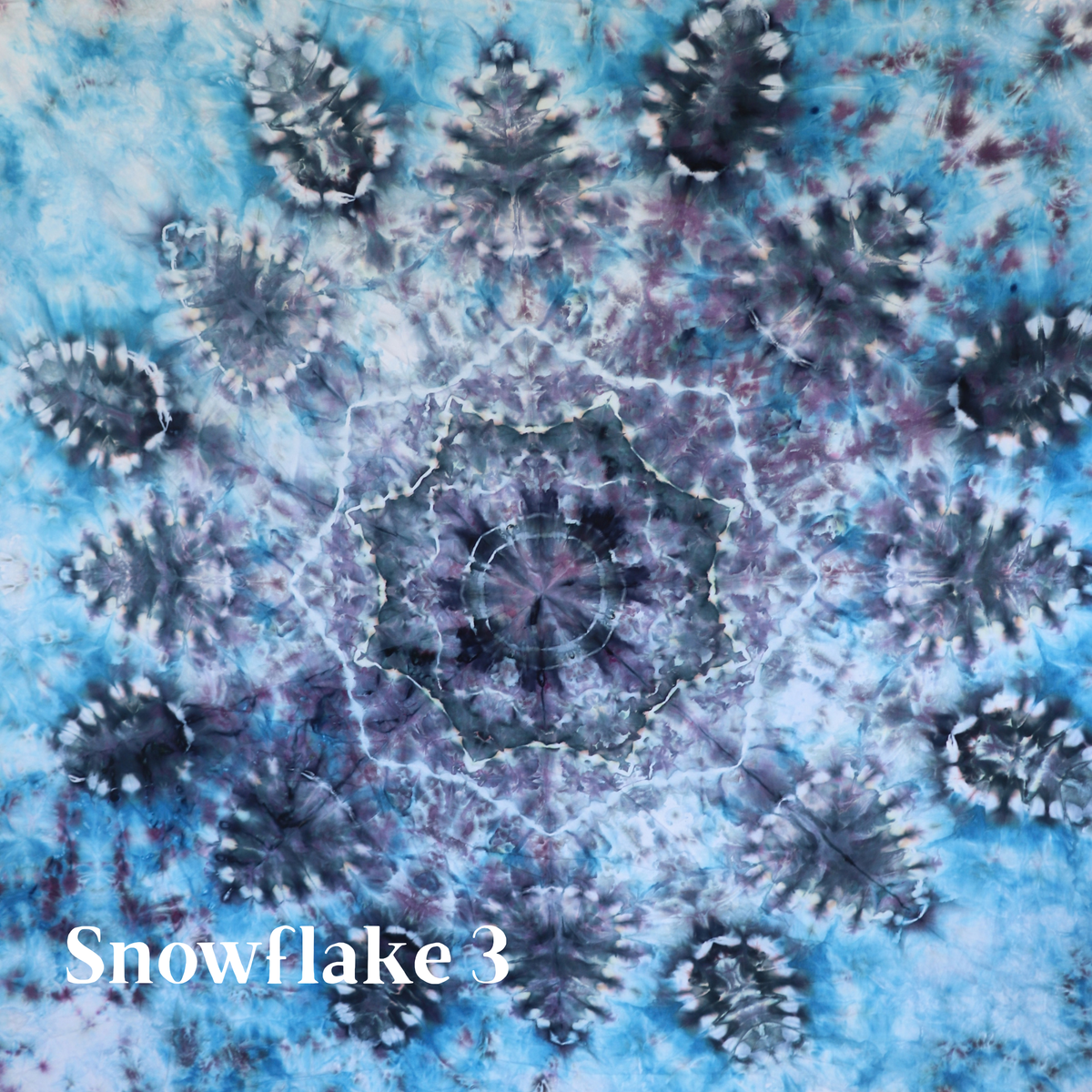 #3 Nutcracker Ice-Dyed Snowflake Tree Skirt Kit (Brushed Cotton)- Pattern Included from Sew a Story