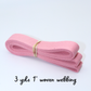 Light Pink 1" Woven Webbing - 3yd Cut