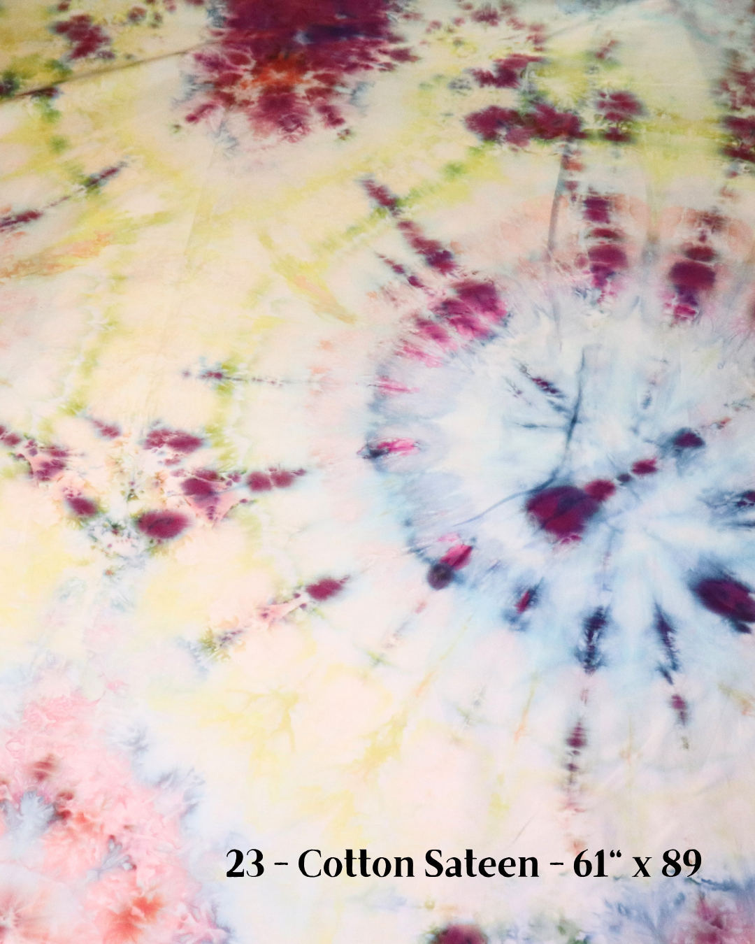 23 - Cotton Sateen 61"x89"  - Large Batch Dye