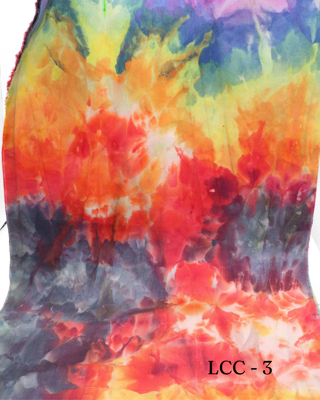 3 - 1/2 yd Linen Cotton Canvas - Smokey Rainbow