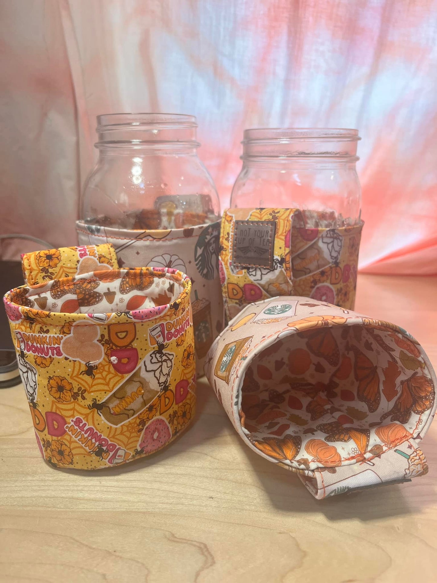 Farmhouse Jar Mug Maker Pattern - Mason Jar Cozy (Two Sizes)