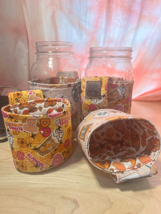 Farmhouse Jar Mug Maker Pattern - Mason Jar Cozy (Two Sizes)