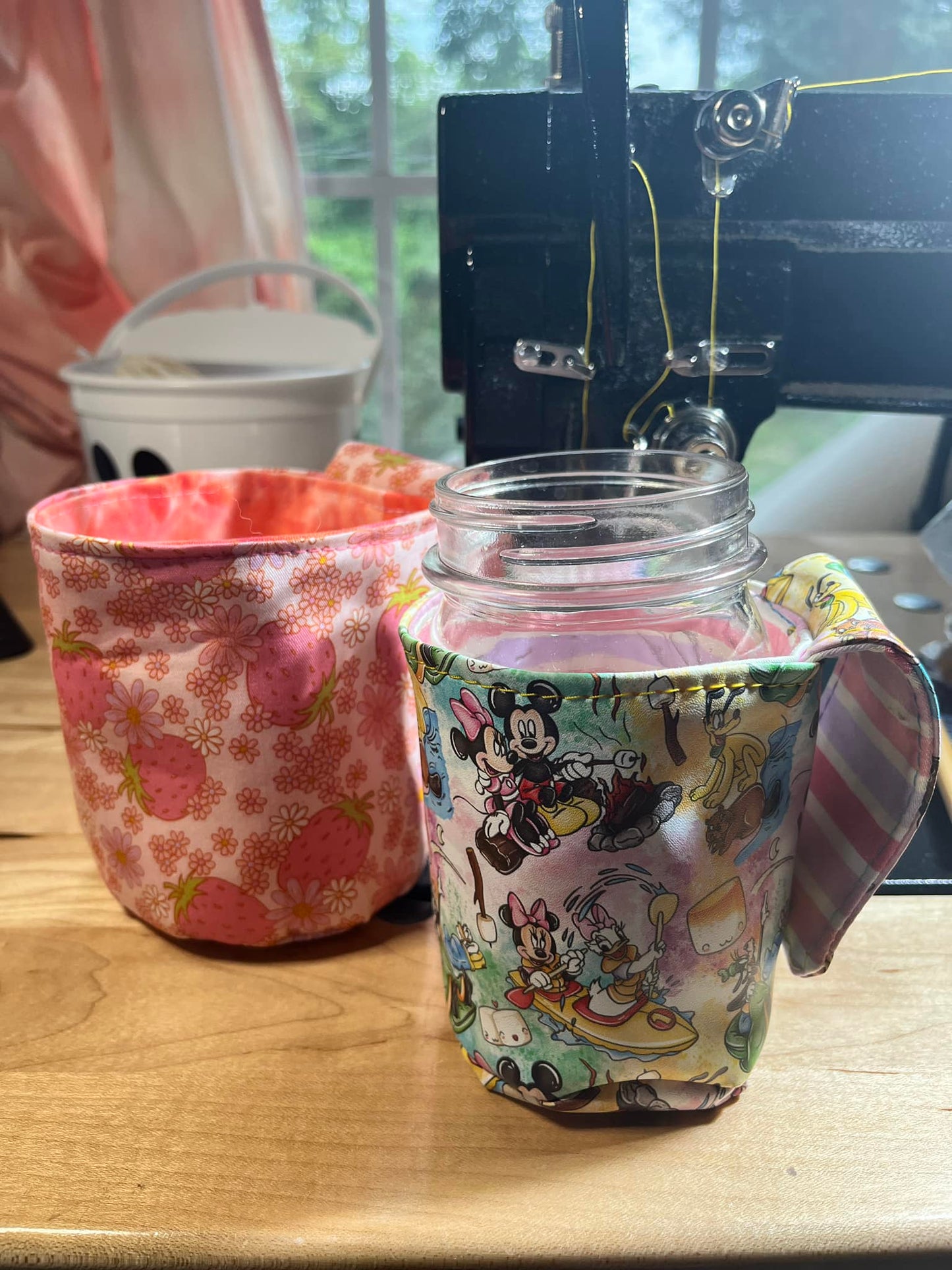 Farmhouse Jar Mug Maker Pattern - Mason Jar Cozy (Two Sizes)