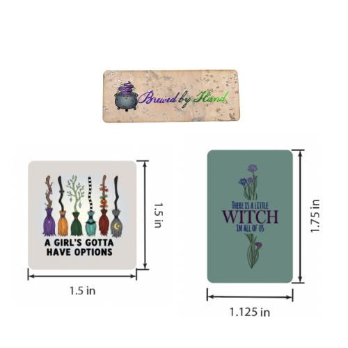 Witchy Ways - Cork Tag Set of 3