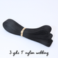 Black 1" Nylon Webbing - 3yd Cut