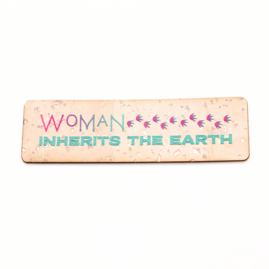 "Woman Inherits the Earth" - Cork Tag Set of 3