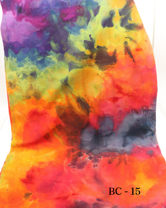 15 - 1/2yd Brushed Cotton - Smokey Rainbow