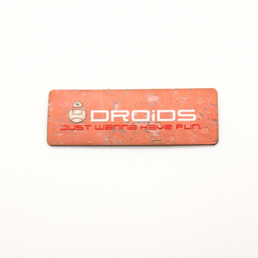 "Droids Just Wanna Have Fun" Tag Peach - Pack of 3 (