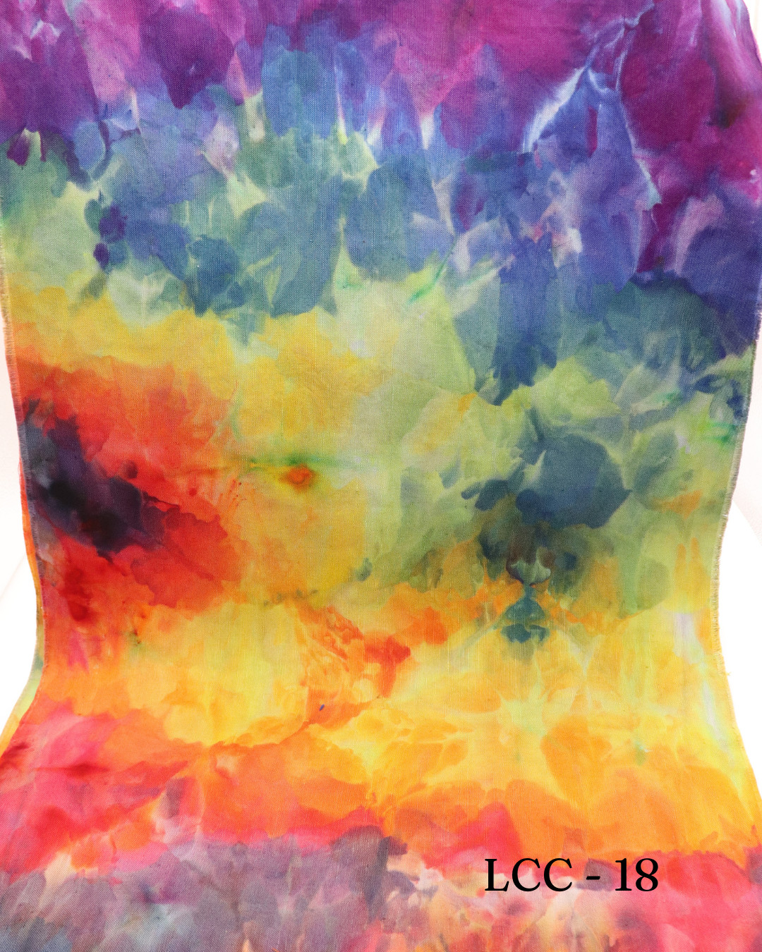 18 - 1/2 yd Linen Cotton Canvas - Smokey Rainbow
