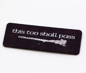 "This Too Shall Pass" Hobbit's Journey Cork Tag - Collab w/ The Heartwood & Hide Co