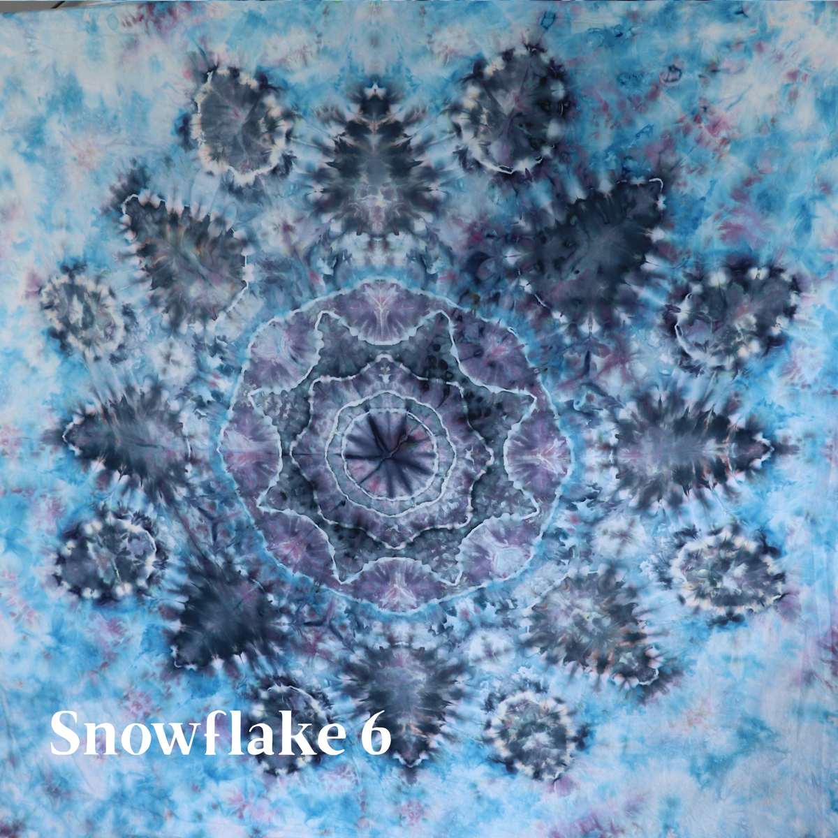 #6 Nutcracker Ice-Dyed Snowflake Tree Skirt Kit (Brushed Cotton)- Pattern Included from Sew a Story