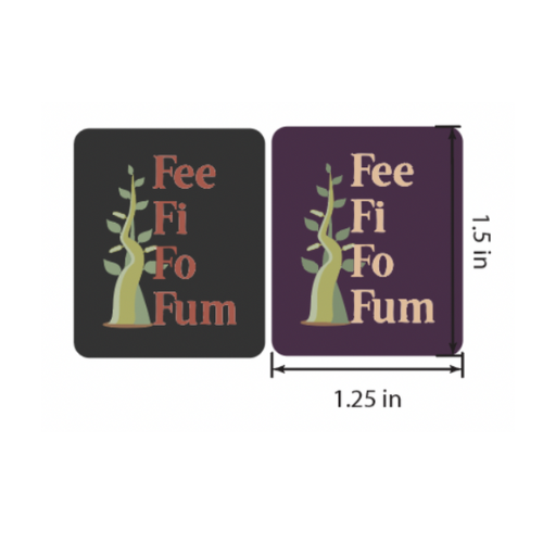 Fee Fi Fo Fum - Cork Tag Set of 2 (Goes with Framed Grimms Exclusives)