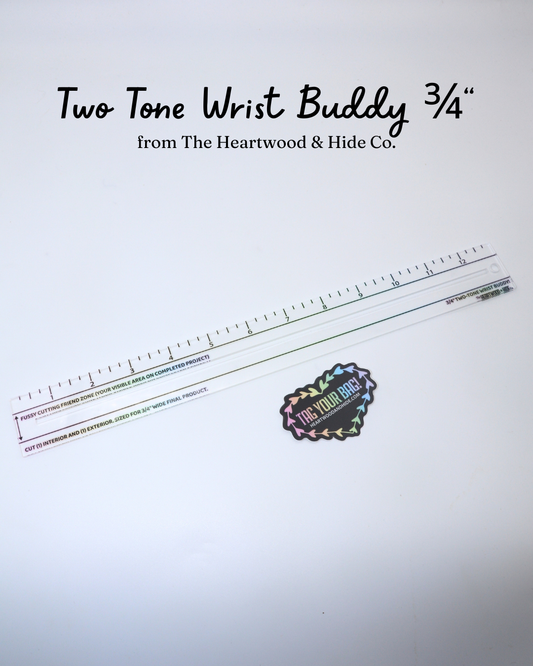 3/4" Two Tone Wrist Buddy Template by The Heartwood & Hide Co