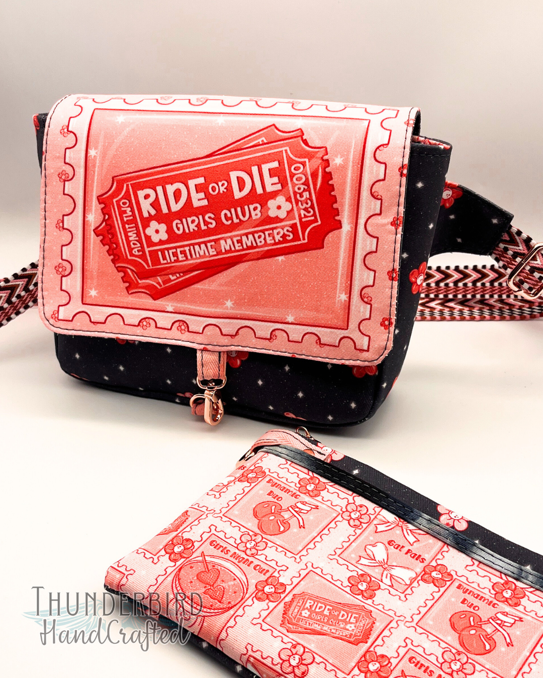 GalPal Postage Denim Dianne Crossbody & Ivy Wristlet Set