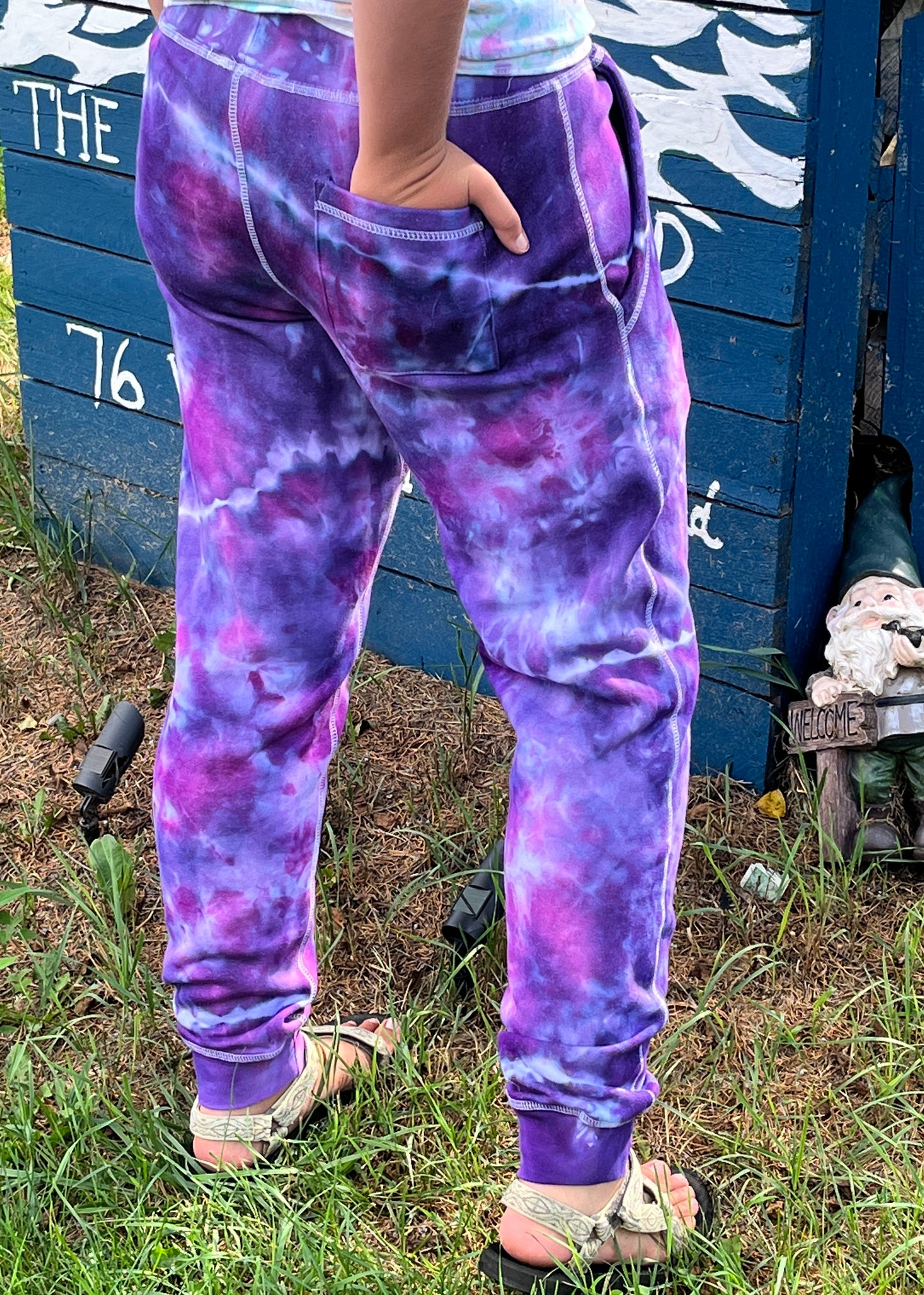 Purple Pants Joggers - Ice Dyed