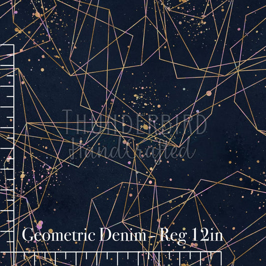Geometric Denim (Reg 12in)