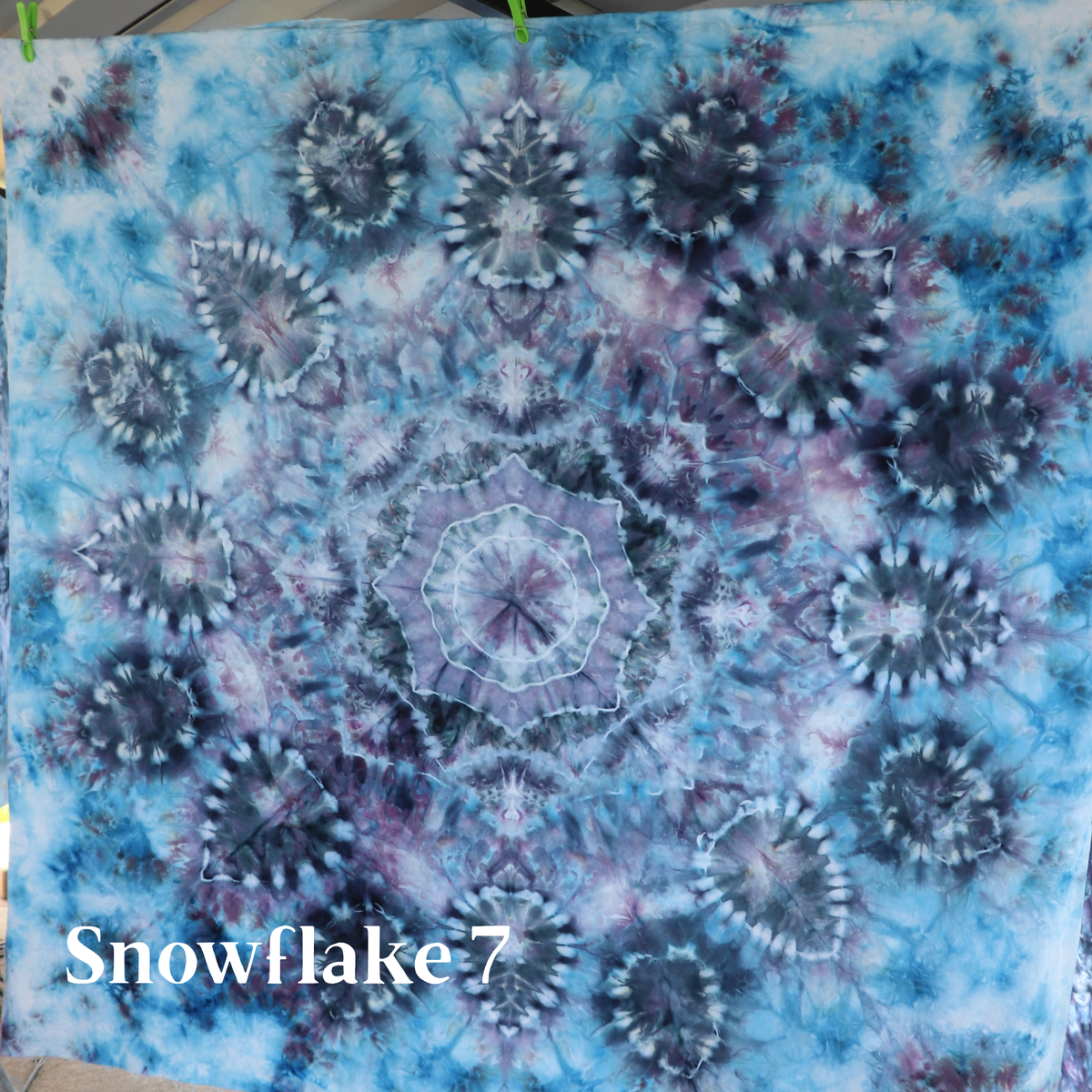 #7 Nutcracker Ice-Dyed Snowflake Tree Skirt Kit (Brushed Cotton)- Pattern Included from Sew a Story