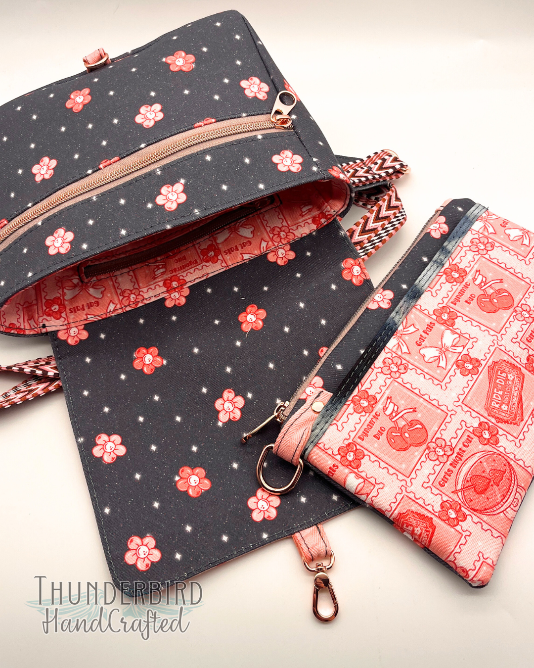 GalPal Postage Denim Dianne Crossbody & Ivy Wristlet Set