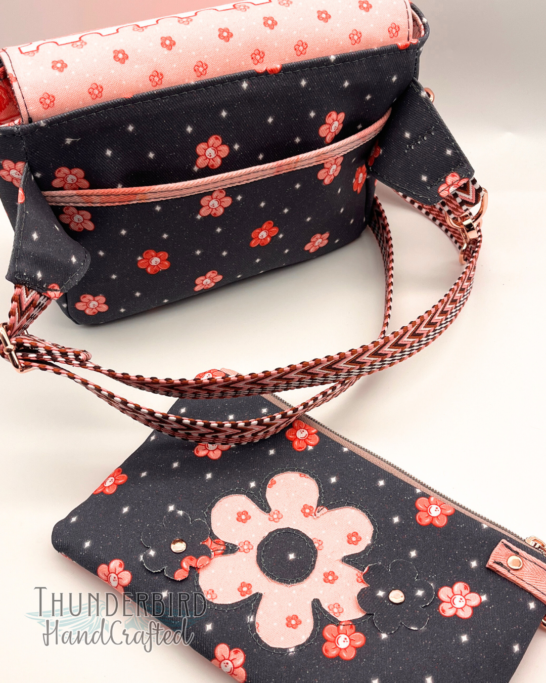 GalPal Postage Denim Dianne Crossbody & Ivy Wristlet Set