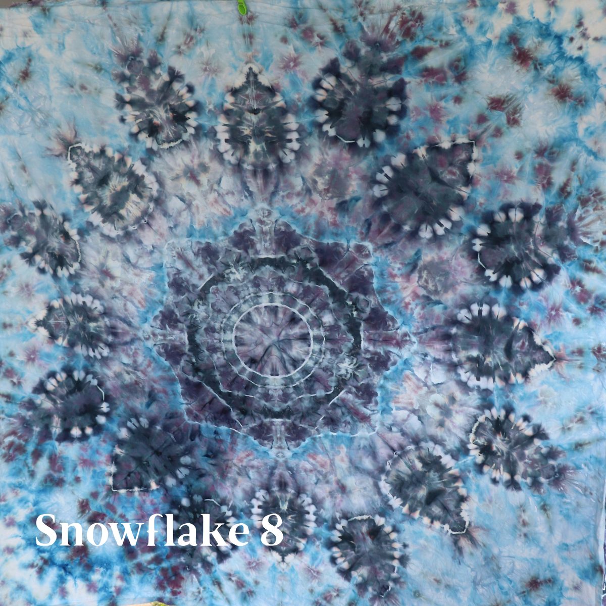 #8 Nutcracker Ice-Dyed Snowflake Tree Skirt Kit (Brushed Cotton)- Pattern Included from Sew a Story