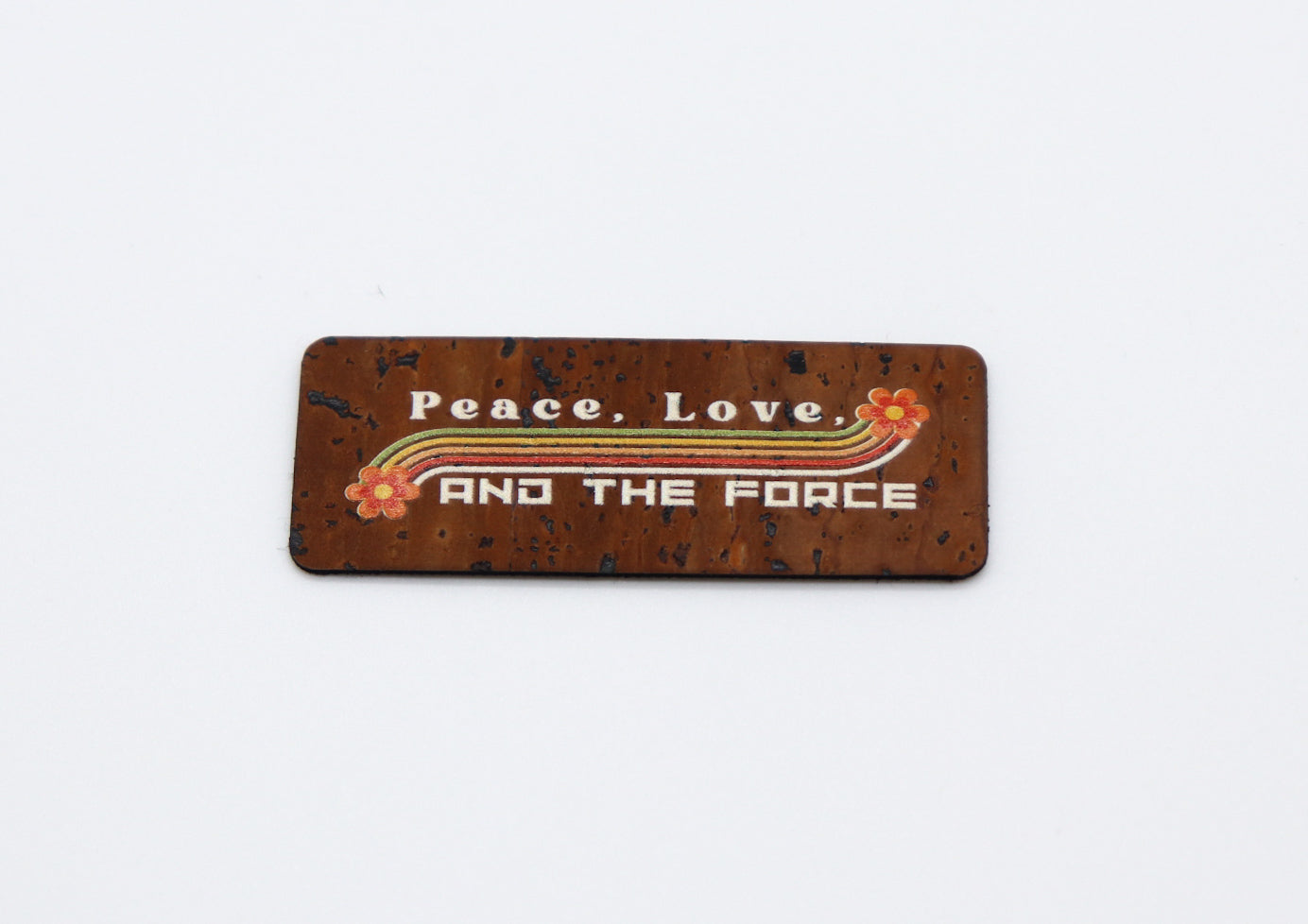 "Peace Love Force" May the 4th Tag from The Heartwood & Hide Co
