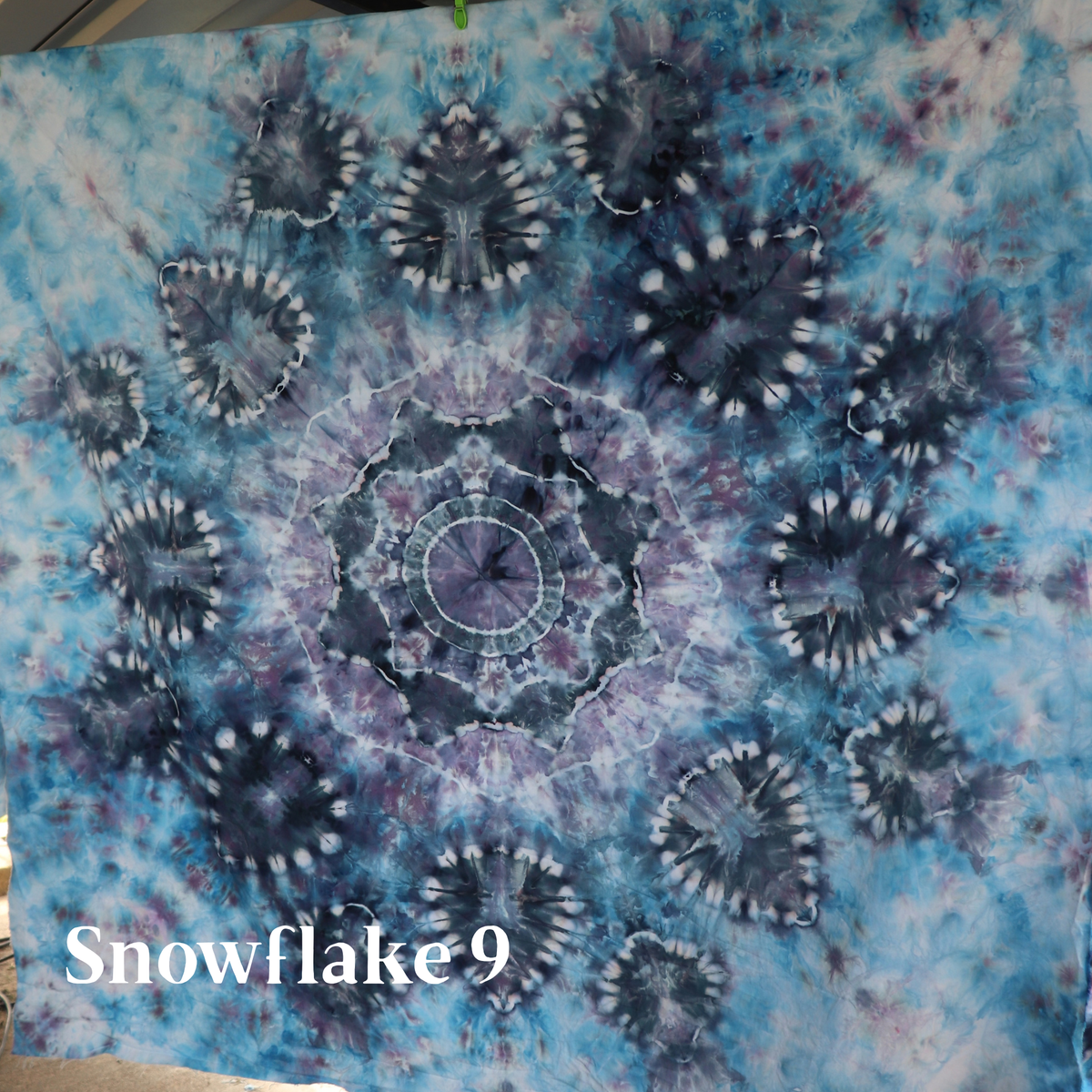 #9 Nutcracker Ice-Dyed Snowflake Tree Skirt Kit (Brushed Cotton)- Pattern Included from Sew a Story