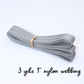 Silver Grey 1" Nylon Webbing - 3yd Cut