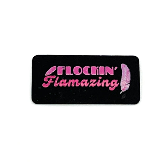 "Flockin' Flamazing" Morganite Feathers - Cork Tag H&H Collab