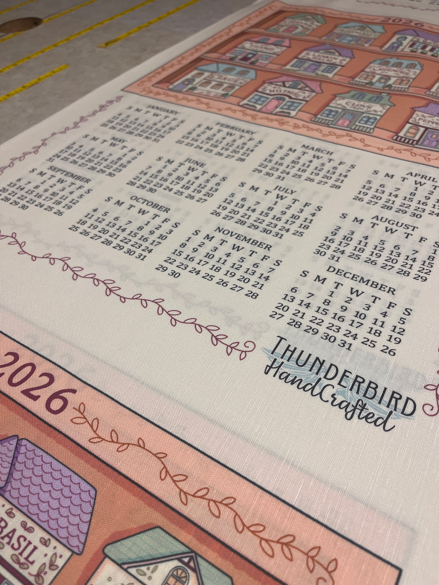 2026 Tea Towel Calendar — Spice House Shelf Collection