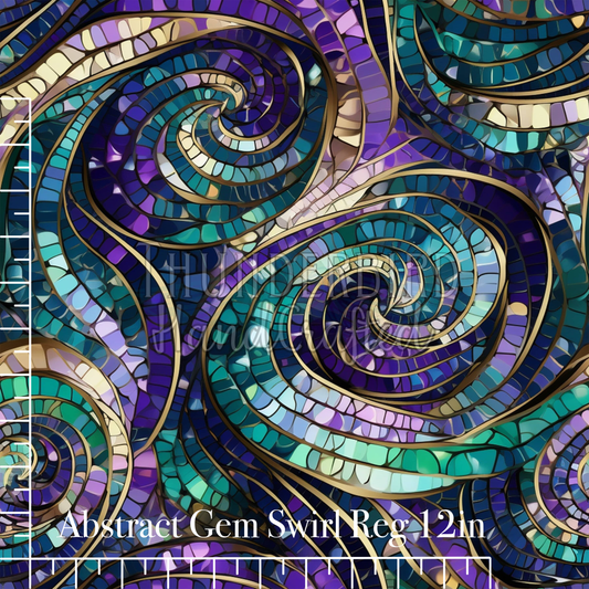 Abstract Gem Swirl Reg 12in
