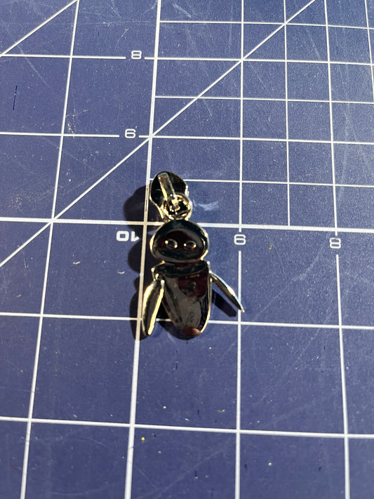#5 Silver Zipper Pull  - EVA