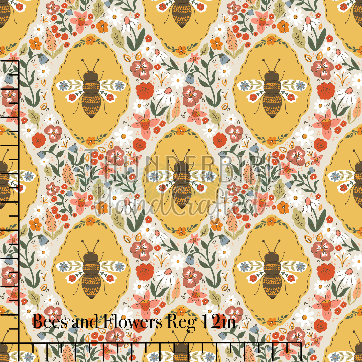 Bees and Flowers 12in - PREORDER