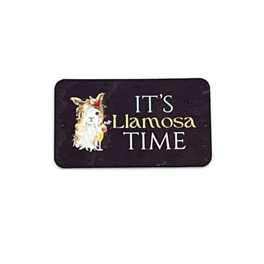 "Llamosa Time" Llamatastic Series - Cork Tag H&H Collab