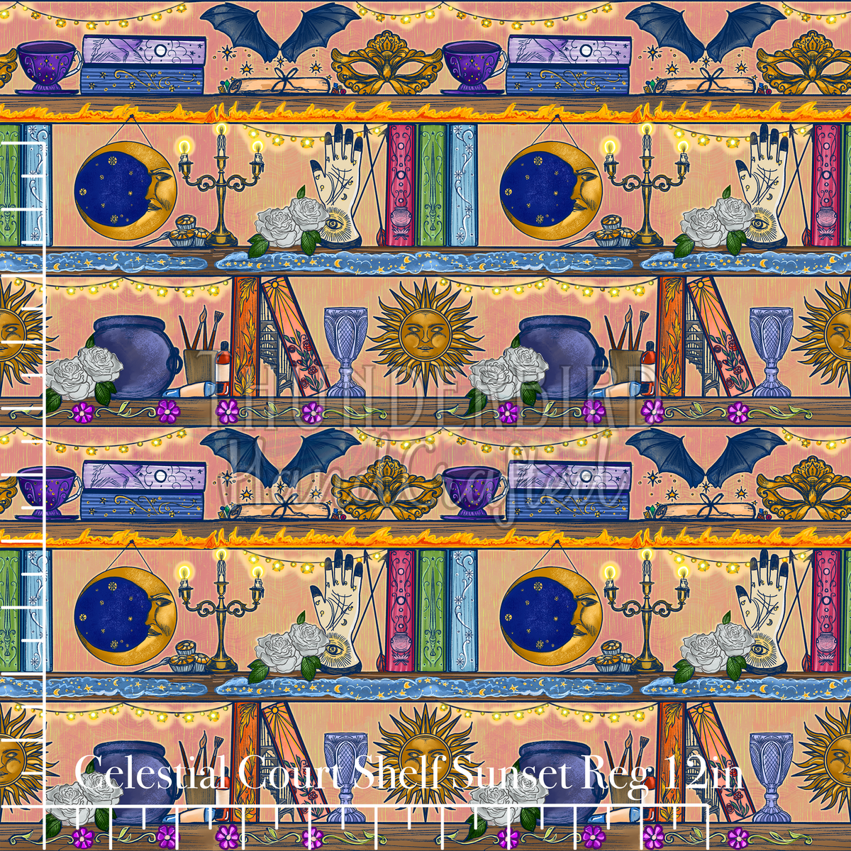 Celestial Court Shelves in Sunset Reg 12in - PREORDER