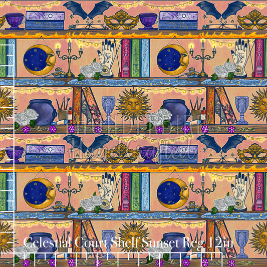 Celestial Court Shelves in Sunset Reg 12in - PREORDER