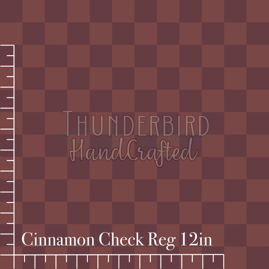 Cinnamon Check Reg 12in