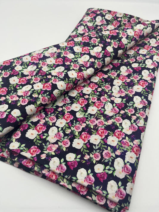 By the Yard Cotton Woven - Space Floral