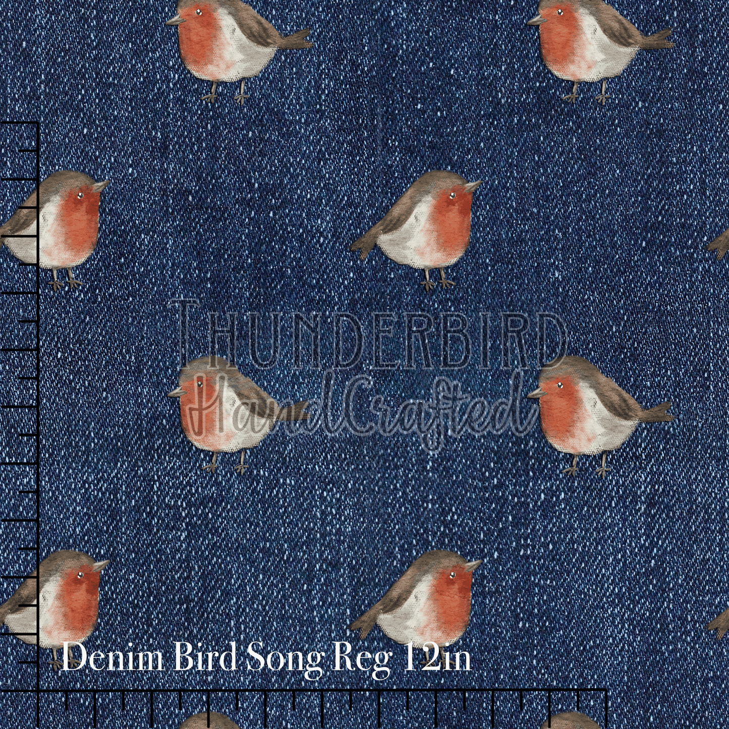 Denim Bird Song Reg 12in - PREORDER