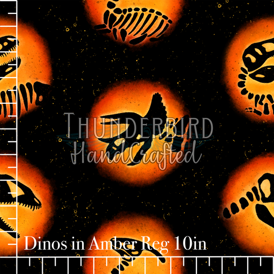Dinos in Amber Reg 10in